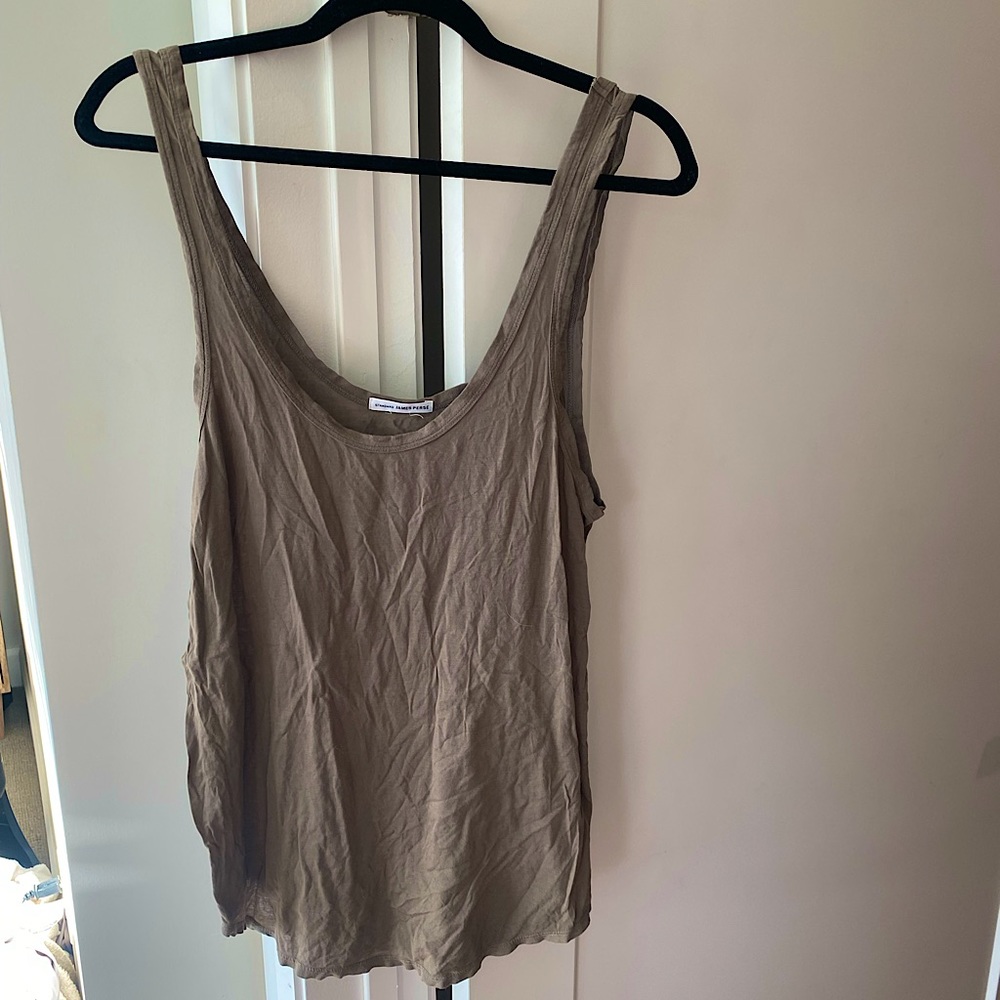 James Perse green tank